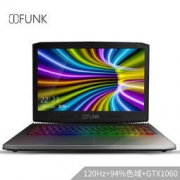 iFunk STE003A 15.6英寸电竞屏吃鸡游戏笔记本（i7-7700HQ、8G、120G+1T、GTX1060）
