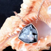 Swarovski 施华洛世奇 Brief 玫瑰金色夜影水晶项链 5098370