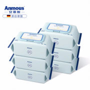 德国 安慕斯 Anmous 婴儿手口专用湿巾 80抽*12包 RO直饮水