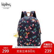 双11预售# KiplingEmoji表情印花休闲背包