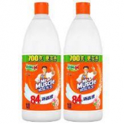 凑单品： Mr Muscle 威猛先生 84消毒液 清新花香 700g*2瓶装