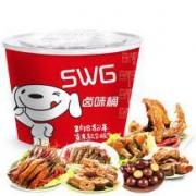 PLUS会员：味阁 桶装零食大礼包礼盒690g