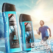 官方旗舰店出品，adidas 阿迪达斯 激情 男士沐浴露套装 400ML+250ml 送沐浴球