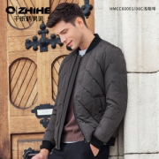 千纸鹤 90%白鸭绒 男羽绒服 打枣工艺