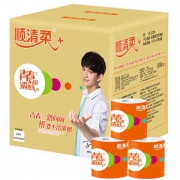 顺清柔 马可青春系列有芯卷纸4层140克卷纸*27卷  *5件