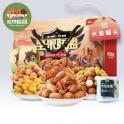三只松鼠（Three Squireels）  坚果大联盟礼盒 8袋装/1428g 赠水果罐头
