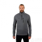 限尺码，Mammut 猛犸象 Runbold ML 男士1/4拉链抓绒衣1040-01600 Prime会员免费直邮含税