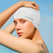 TOSWIM拓胜 防水护耳游泳帽女