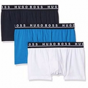 限M码，HUGO BOSS 男士弹力棉平角内裤3条装 50325791