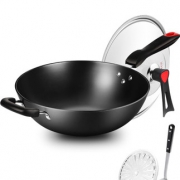 COOKER KING 炊大皇 无涂层铸铁炒锅 30cm