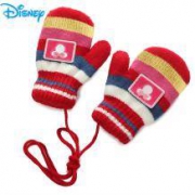 迪士尼 冬季婴儿加绒保暖手套
