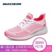 Skechers 斯凯奇 BOBS系列 新款立体横纹网布休闲鞋 31360