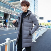 BOOXCOCK 男士外套冬季长款防风棉服