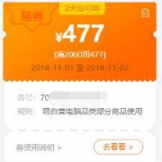 苏宁：2000-477/3000-571 IPAD 2018适用 电脑易购券