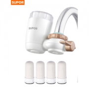 苏泊尔（SUPOR）   水龙头净水器 冷热兼容 滤芯可清洗 一机4芯
