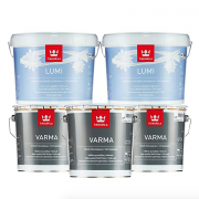 TIKKURILA 芬琳漆  北极雪超白内墙面漆9L*2+威玛底漆3L*3优惠套装