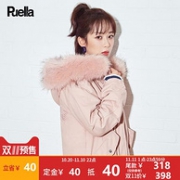 双11预售：杨紫同款 Puella 女士 大毛领 棉衣