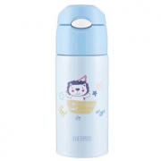 THERMOS 膳魔师 TCMI-400FS BL 不锈钢吸管儿童保温杯 +凑单品