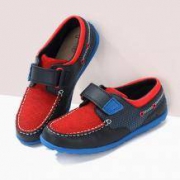 双11预售： Clarks 其乐 男童撞色牛皮休闲鞋