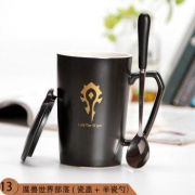 旗丰 创意马克杯 400ml 部落（送盖勺十二款可选）