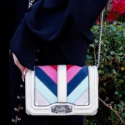 Rebecca Minkoff Love系列拼色斜挎包
