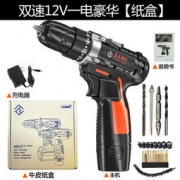 福瑞德 充电式 12V双速 多功能手枪钻+电动螺丝刀 可正反转 19+1档扭力