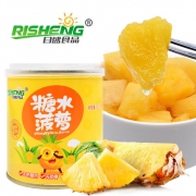 日盛食品 糖水菠萝罐头 312g*8罐 整箱礼盒装