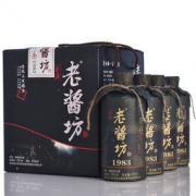 赖祖 老酱坊 酱香型53度白酒 375ml*4瓶 礼盒装