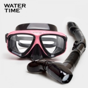 watertime 包裹式专业浮潜面镜+全干式呼吸管