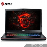 msi 微星 GE72VR 7RF-805CN 17.3英寸游戏笔记本电脑（i7-7700HQ、8GB、1TB+128GB、GTX1060 3G）