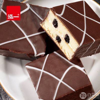 泓一 巧克力味涂层夹心蛋糕 1000g