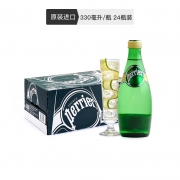 Perrier 巴黎水 柠檬味饮料 330毫升*24瓶