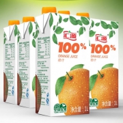 汇源 青春版100%橙汁1L*5瓶