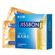 杰士邦 超凡持久天然乳胶避孕套 2只