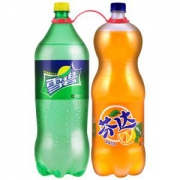 雪碧柠檬味2L+芬达橙味2L 2瓶组合装 *2件