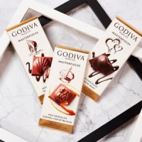 GODIVA 歌帝梵 榛子牛奶巧克力片 83g