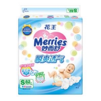 Merries 妙而舒 瞬爽透气 婴儿纸尿裤 S82片 *5件