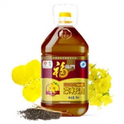福临门 非转基因 纯香菜籽油 5L（精炼3级）