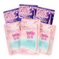 格力高 百奇pocky 樱花味巧克力饼干棒条 6盒装