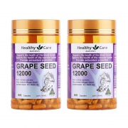 【孙俪同款】Healthy Care 葡萄籽抗氧精华胶囊 300粒*2瓶