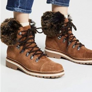 Sam Edelman Bowen 女士毛绒系带短靴 G0251L 多色 18年冬季新款