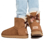 神价！经典大蝴蝶结！UGG Mini Bailey Bow II 女款雪地靴