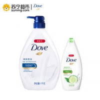 Dove 多芬 滋养美肤沐浴乳1KG+清透水润300g*3件 89.7元包邮（需用券，合29.9元/件）