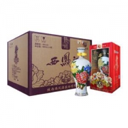 国花瓷 10年白瓶45度 国花瓷西凤酒 500ml*6瓶+西凤  国花瓷10年 白45度 单瓶装白酒 248ml*6瓶