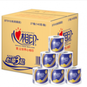 16点：4件 心相印 卷纸3层140g*27卷