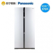 松下（Panasonic）   NR-W56S1-W 570L 变频 对开门冰箱