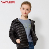 YAYA 鸭鸭 儿童羽绒服 9色男女童秋冬轻薄外套Y-B463001 黑色 139元包邮（需领券）