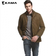 线下实体有售，KAMA卡玛 男士立领棉服外套