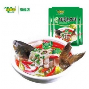味聚特 火锅底料 大片酸菜鱼调料 200g*4袋