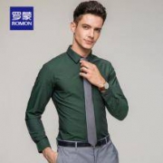 双11预告：ROMON罗蒙 男士长袖商务休闲衬衫
